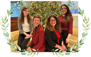 Marketing Staff holiday photo with border